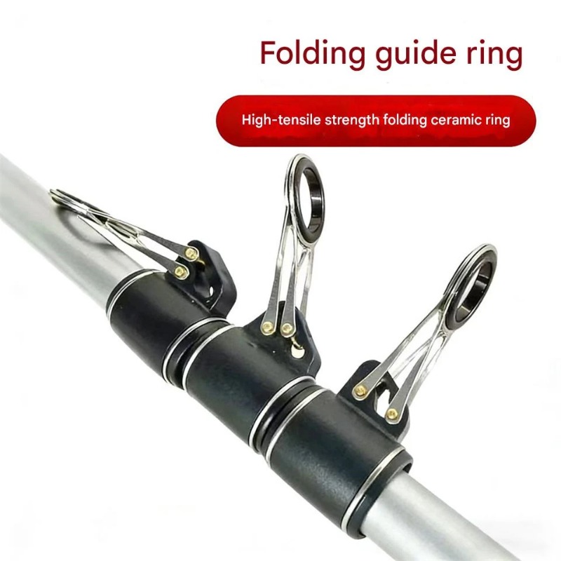 Fishing Rod Building Kit - 1 Stück Edelstahl-Angelrutenführungsset 16,2 mm Rohr