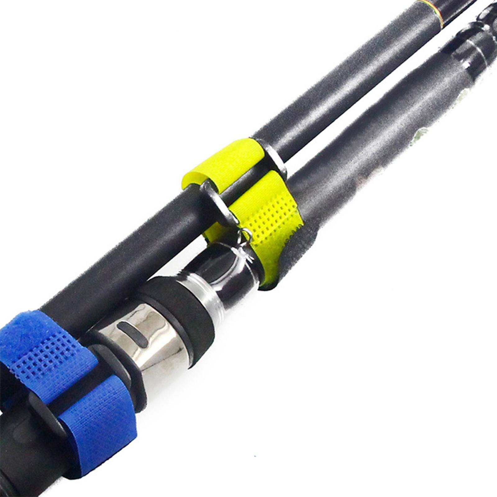Fishing Rod Holder - Angelzubehör Elastische Gurte Nylon-Rutenhalter Riemen Angelzubehör