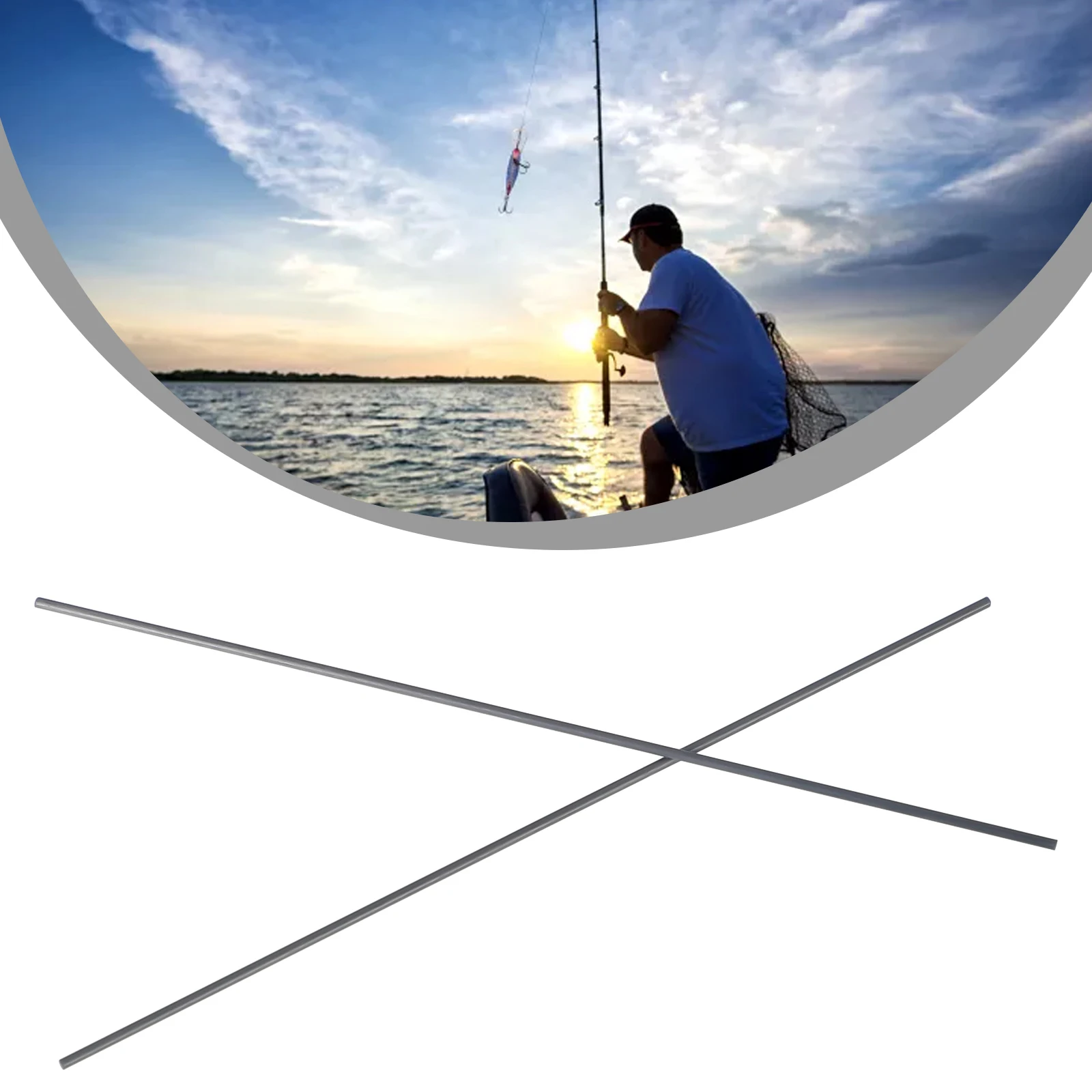 Fishing Rod Building Kit - Kohlefaser-Reparaturrohre für Angelruten, Reparaturset, 1 mm
