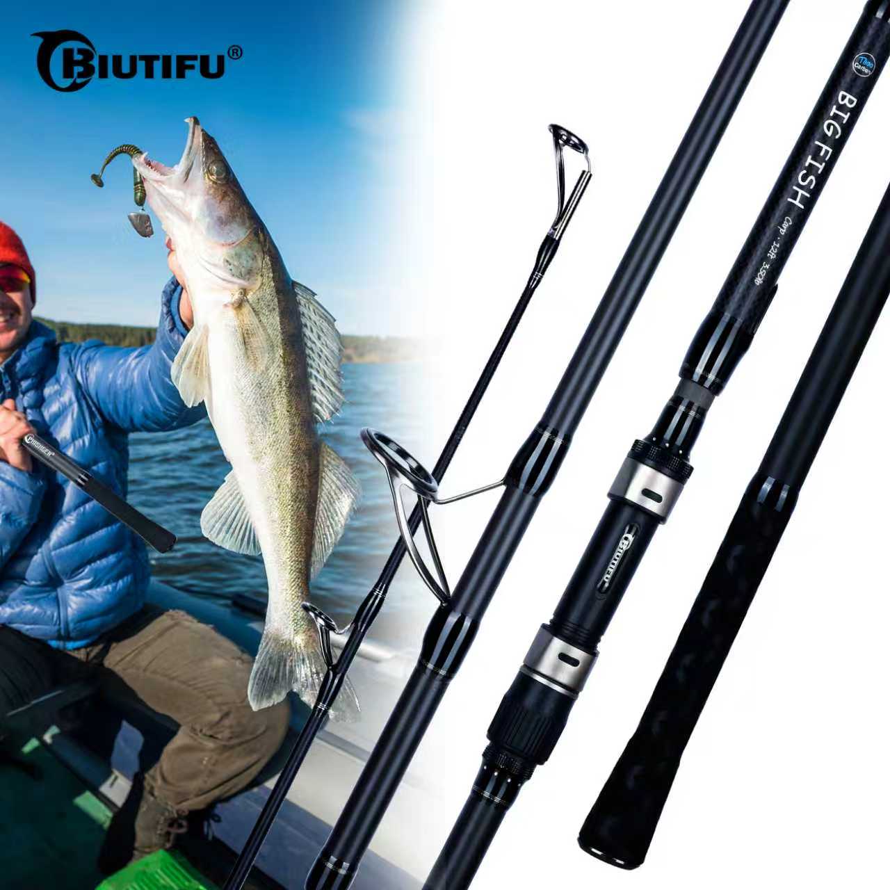 Fishing Rod Surf - BIUTIFU BIGFISH Karpfen-Surfcasting-Angelruten 3,0m 3,3m 3,6m