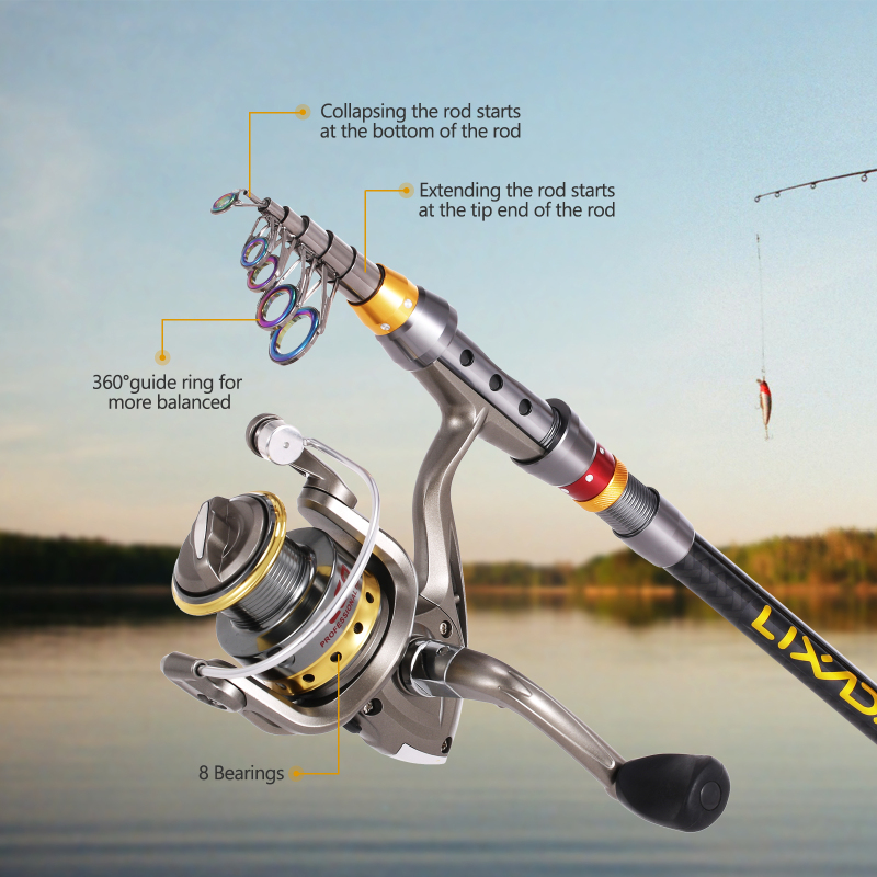 Lixada Teleskop Angelrute und  – Fishing Rod Surf Bewertung und Preis