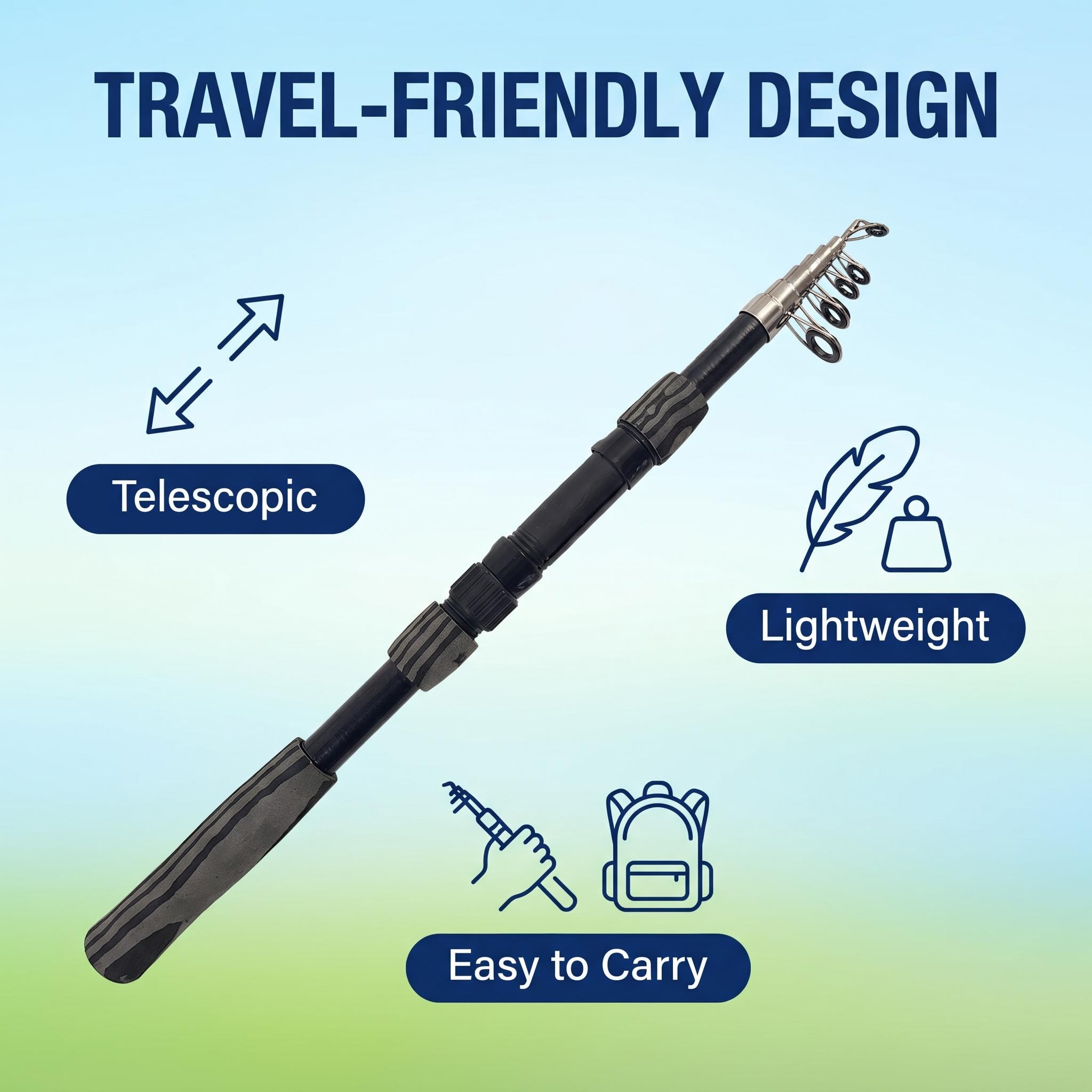 Tragbares Teleskop-Angelruten- – Fishing Rod Building Kit Bewertung und Preis