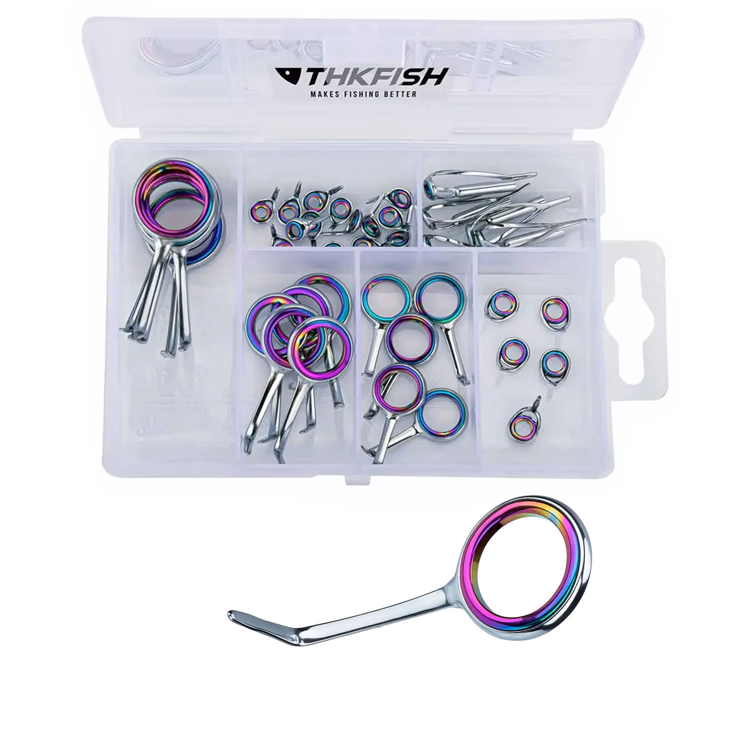 40 stücke bunte Angelrute Führ – Fishing Rod Building Kit Bewertung und Preis